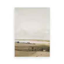 Vintage Summer Landscape Canvas Painting Poster for Home Decor