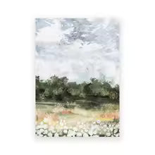 Vintage Summer Landscape Canvas Painting Poster for Home Decor