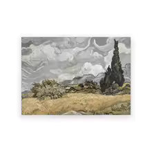 Vintage Summer Landscape Canvas Painting Poster for Home Decor