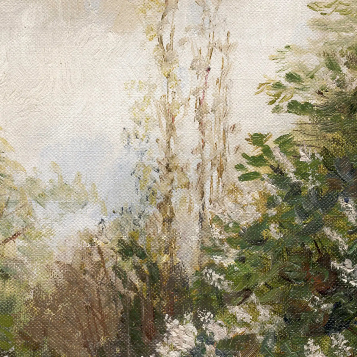 Vintage Summer Landscape Canvas Painting Poster for Home Decor