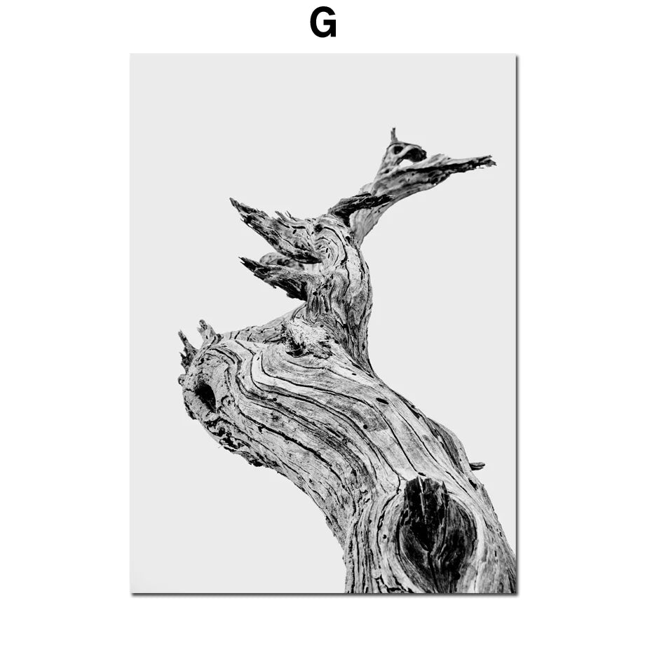 Nordic Abstract Figure Canvas Wall Art Print for Living Room
