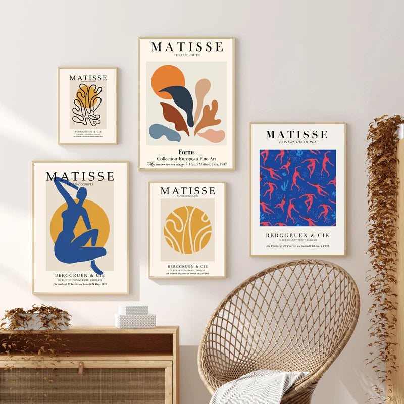 Vintage Exhibition Poster Canvas Wall Art Print for Living Room