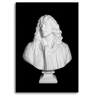 Retro Sculpture Canvas Art Poster Print for Living Room Wall Decor