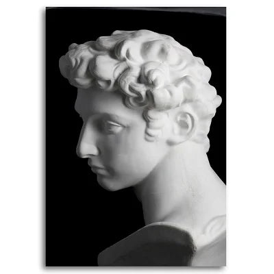 Retro Sculpture Canvas Art Poster Print for Living Room Wall Decor