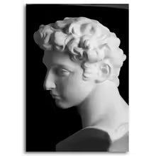 Retro Sculpture Canvas Art Poster Print for Living Room Wall Decor