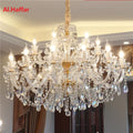 Modern European Style Gold/Silver Clear Crystal K9 Chandelier Hanging Light Fixture