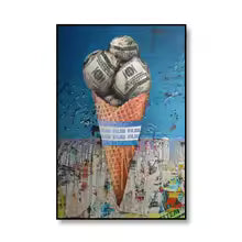Retro David Sculpture Graffiti Canvas Painting Poster for Home Decor