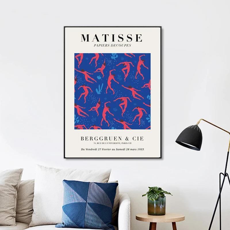 Vintage Exhibition Poster Canvas Wall Art Print for Living Room