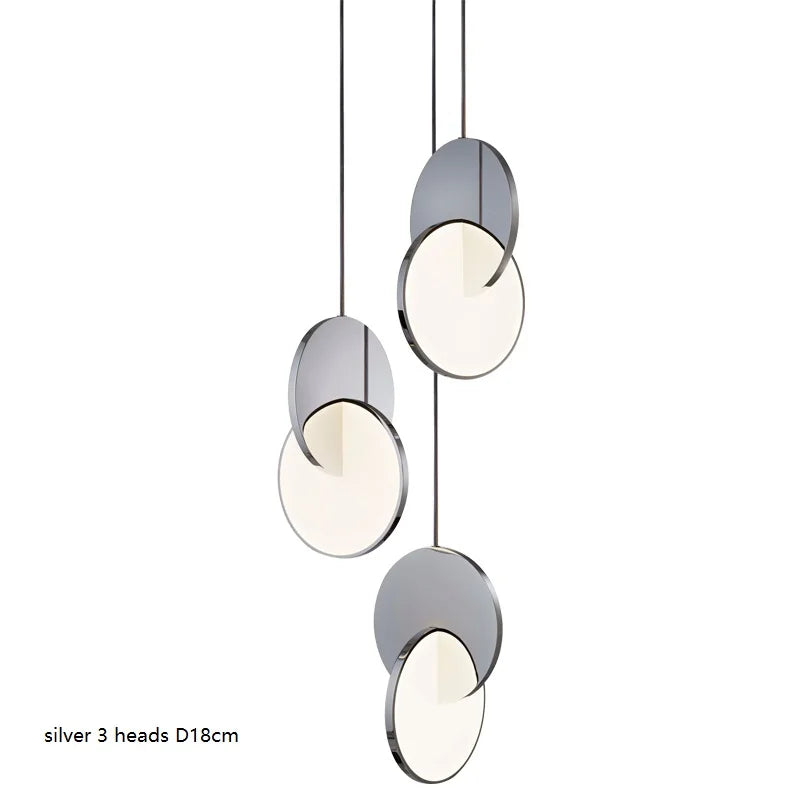 Modern Geometric LED Small Pendant Lamp Gold Silver Table Dining Bedside Bedroom Chandelier Home Decor Lighting