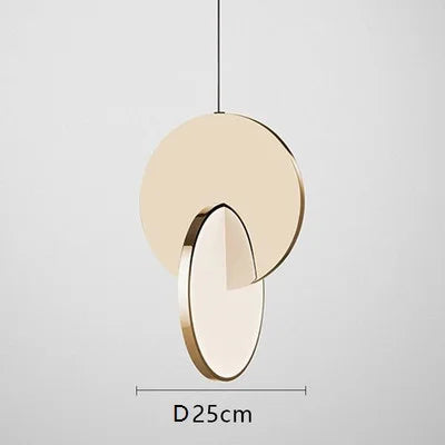 Modern Geometric LED Small Pendant Lamp Gold Silver Table Dining Bedside Bedroom Chandelier Home Decor Lighting