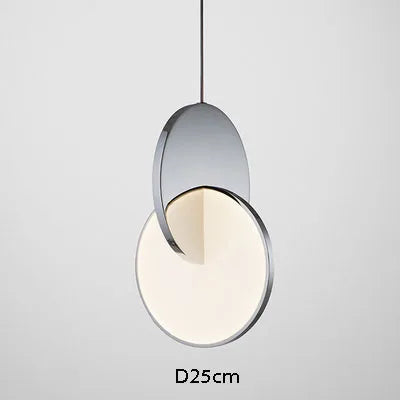 Modern Geometric LED Small Pendant Lamp Gold Silver Table Dining Bedside Bedroom Chandelier Home Decor Lighting