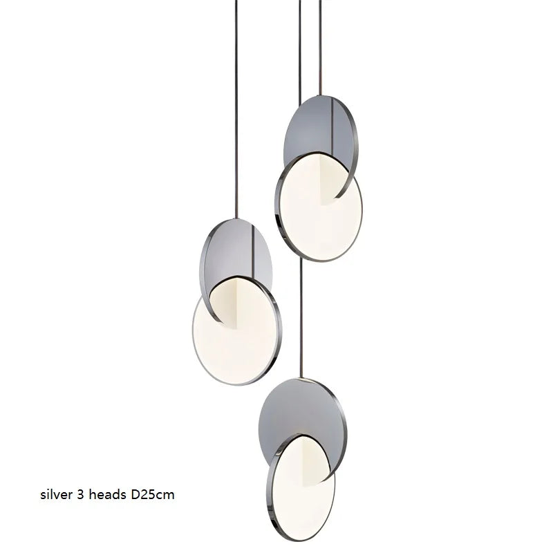 Modern Geometric LED Small Pendant Lamp Gold Silver Table Dining Bedside Bedroom Chandelier Home Decor Lighting