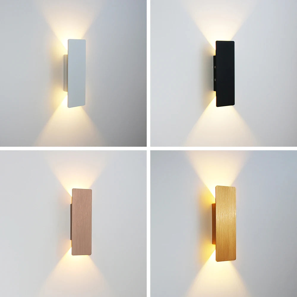 Modern Simple 6W LED Indoor Wall Lamp Bedroom Living Room Home Lighting Aisle Corridor Decoration Aluminum Wall Light