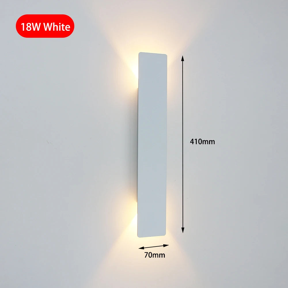 Modern Simple 6W LED Indoor Wall Lamp Bedroom Living Room Home Lighting Aisle Corridor Decoration Aluminum Wall Light