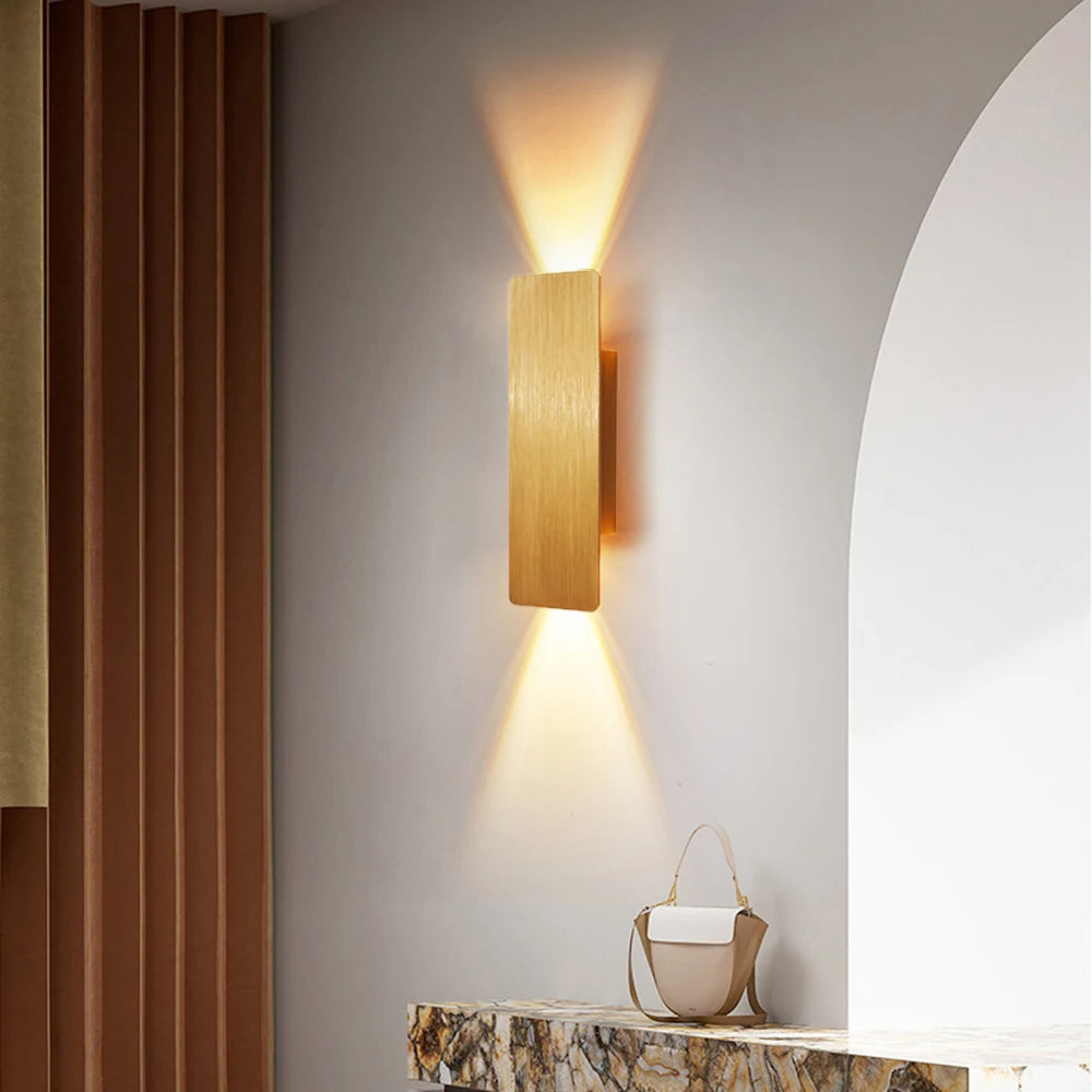 Modern Simple 6W LED Indoor Wall Lamp Bedroom Living Room Home Lighting Aisle Corridor Decoration Aluminum Wall Light