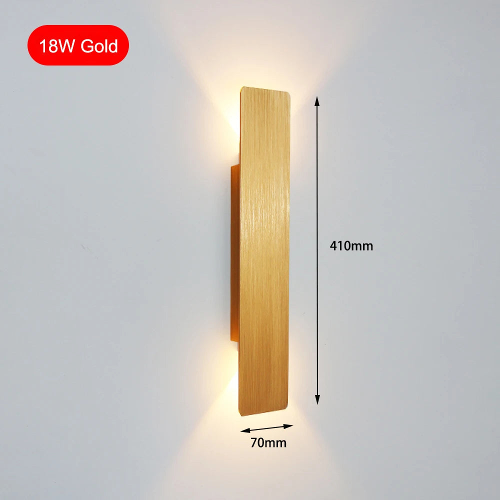 Modern Simple 6W LED Indoor Wall Lamp Bedroom Living Room Home Lighting Aisle Corridor Decoration Aluminum Wall Light