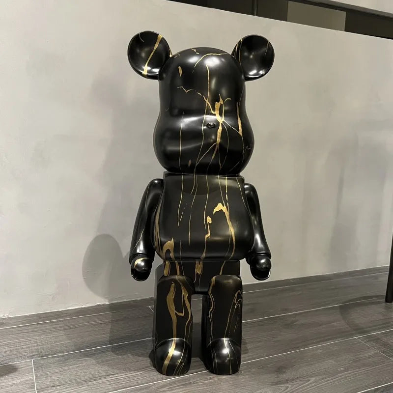 28cm Nordic Resin Bear Statue Figurine for Tabletop Decor