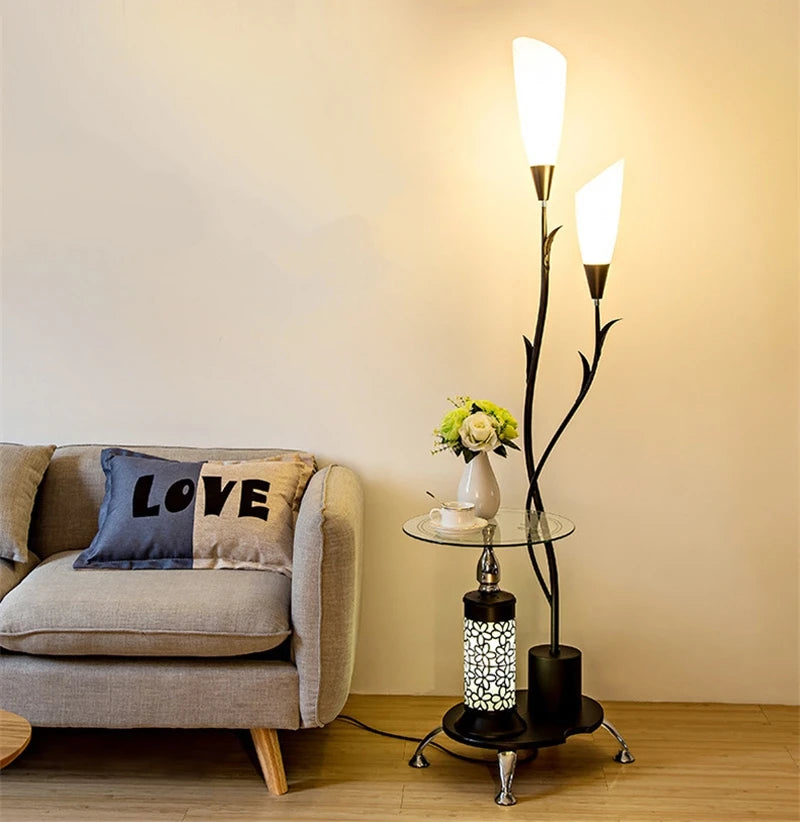 Modern Nordic LED Flower Floor Lamp for Living Room Bedroom Study