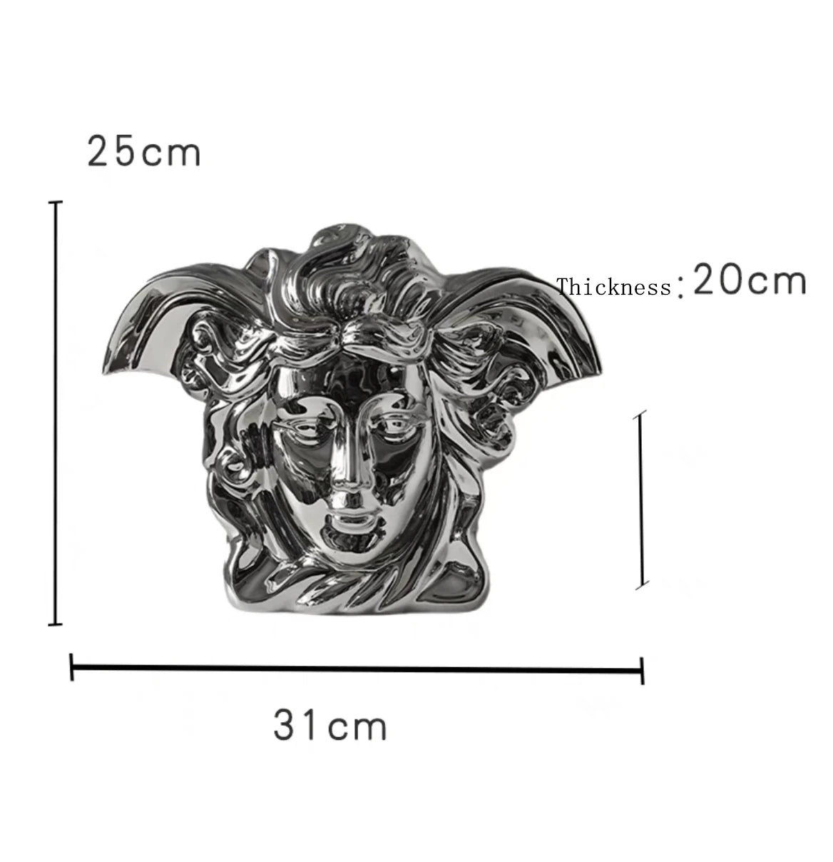 Modern Luxury Electroplating Ceramic Flower Vase Tabletop Ornament for Home Decor