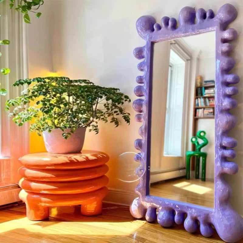 Nordic Luxury Full Length Floor Standing Mirror for Home Decor