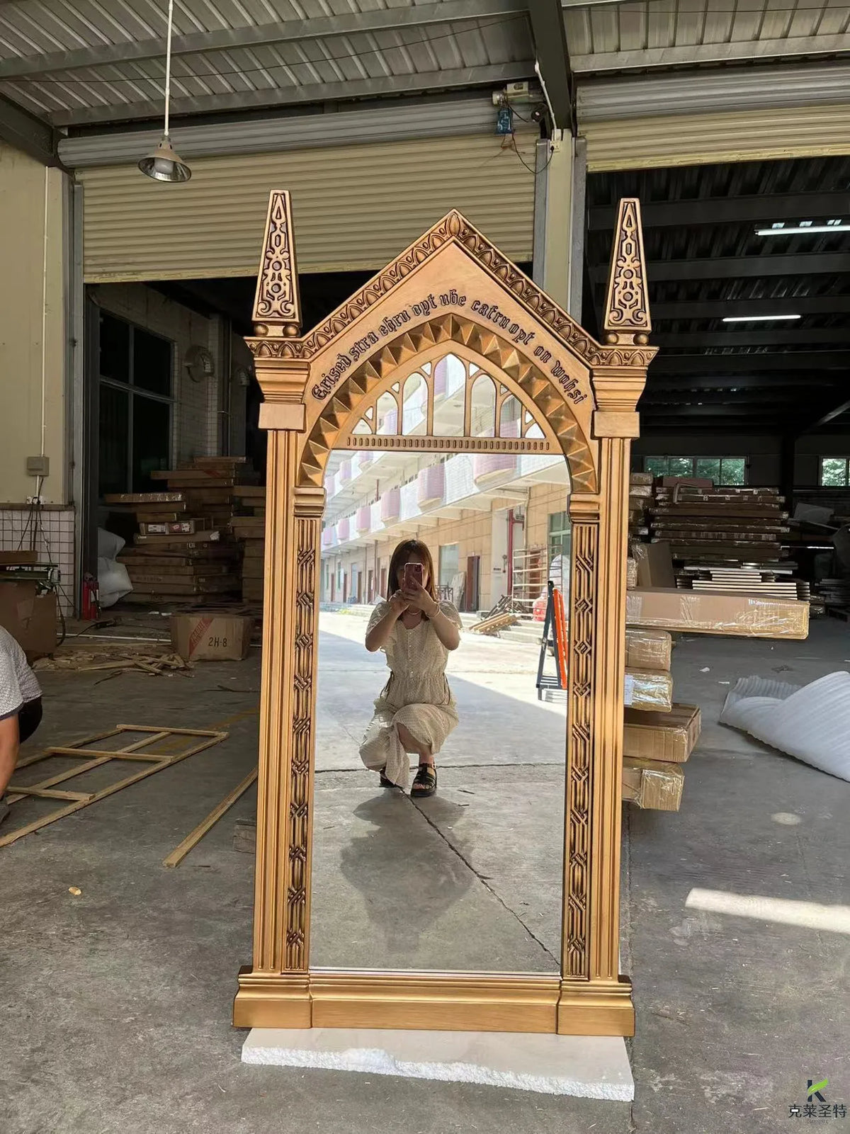Luxury Nordic Full Length Floor Standing Mirror for Home Decor