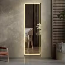 Modern LED Full Length Standing Mirror for Home Decor