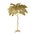Modern Ostrich Feather LED Floor Lamp Resin Base Living Room Bedroom