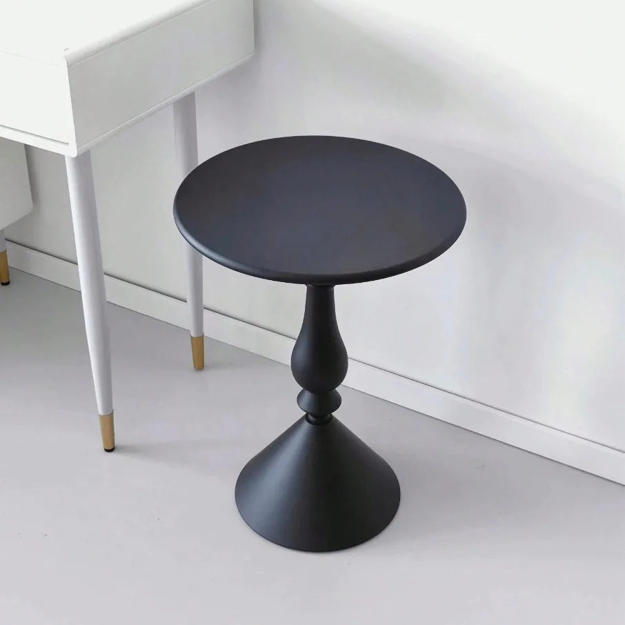 Nordic Style Round Metal Coffee Table Side End Table for Living Room