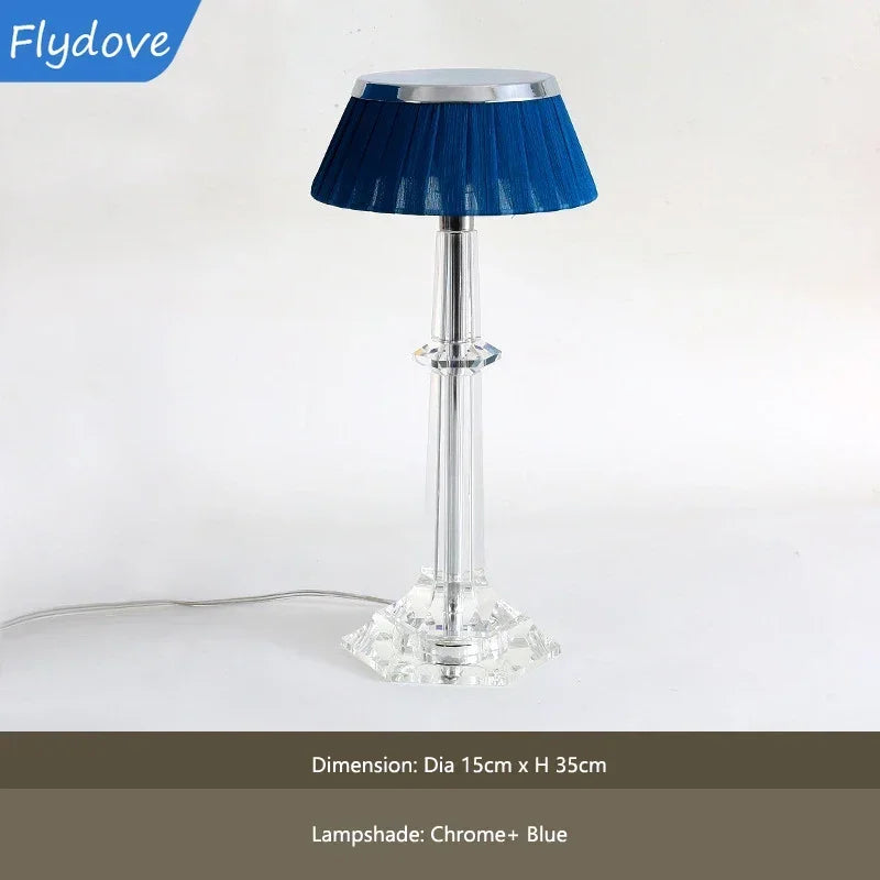 Nordic Crystal LED Desk Lamp Dimmable Warm Light
