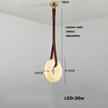 Modern Imitation Marble Resin LED Pendant Light Circular Ring Dining Room Living