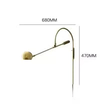 Modern Rotatable Long Arm Floor Lamp Living Room Bedroom Study Wall Light