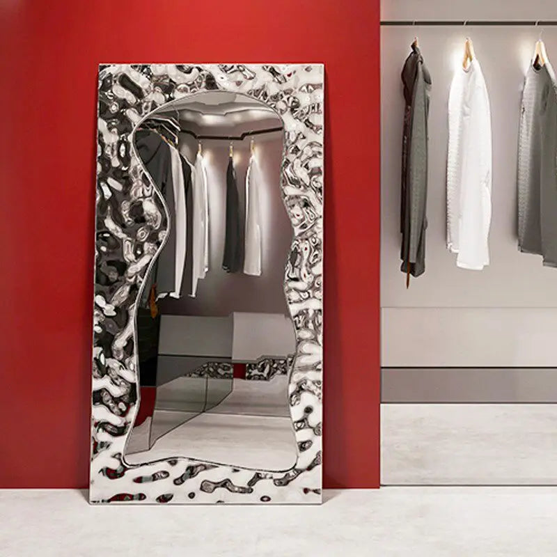 Modern Luxury Full Body Standing Floor Mirror for Living Room