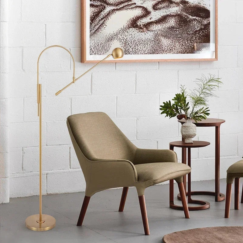 Modern Rotatable Long Arm Floor Lamp Living Room Bedroom Study Wall Light
