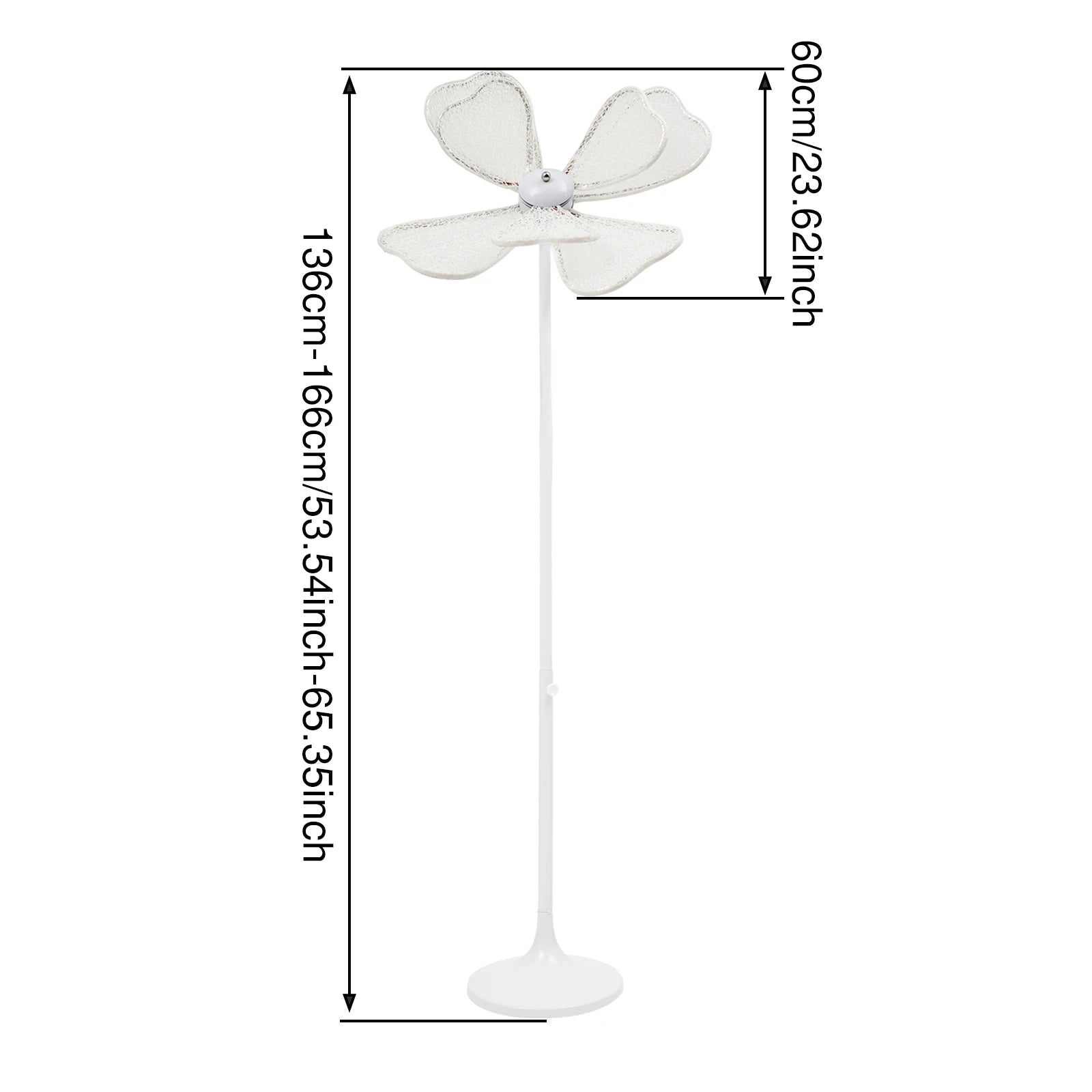 Modern Flower Floor Lamp 50W LED 3-Pack Adjustable Height for Wedding Living Room