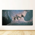 Modern Abstract Kiss Canvas Wall Art Print for Living Room