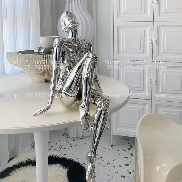 Modern Luxury Muse Figure Statue Tabletop Ornament for Home Decor