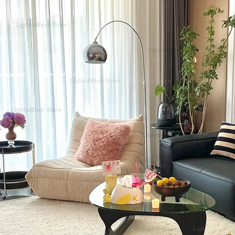 Modern LED E27 Dimmable Stainless Steel Floor Lamp