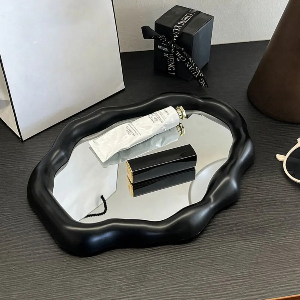 Modern Irregular Cloud Folding Desktop Vanity Mirror for Home Decor