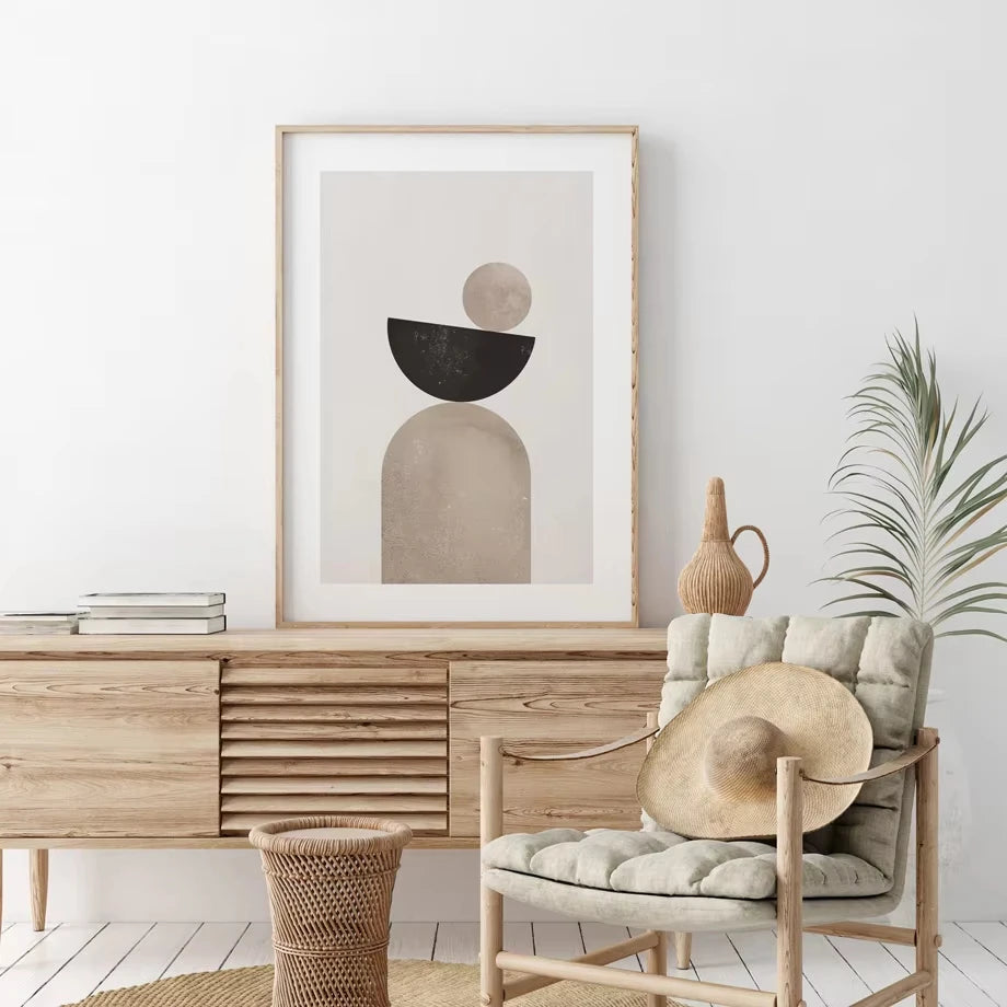 Abstract Color Block Canvas Poster for Bedroom Living Room