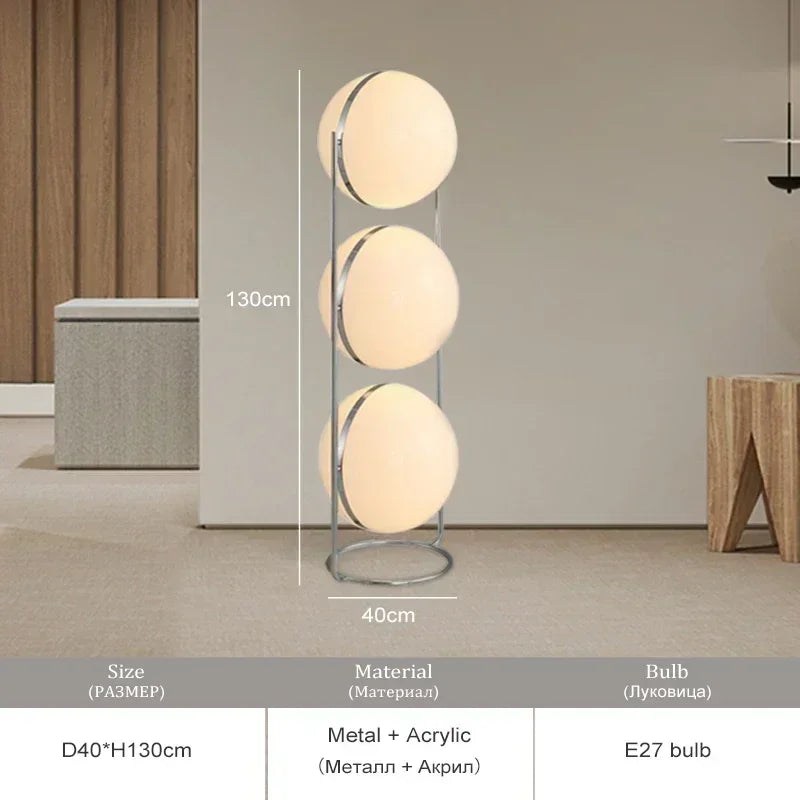 Nordic Minimalist Ball Bedside LED Floor Lamp Ceiling Chandelier Art Hanging Pendant Light Home Decor