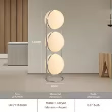 Nordic Minimalist Ball Bedside LED Floor Lamp Ceiling Chandelier Art Hanging Pendant Light Home Decor