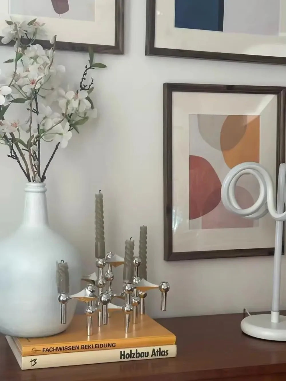 Modern Nordic Metal Molecular Candle Holder Centerpiece Tabletop Living Room Decor