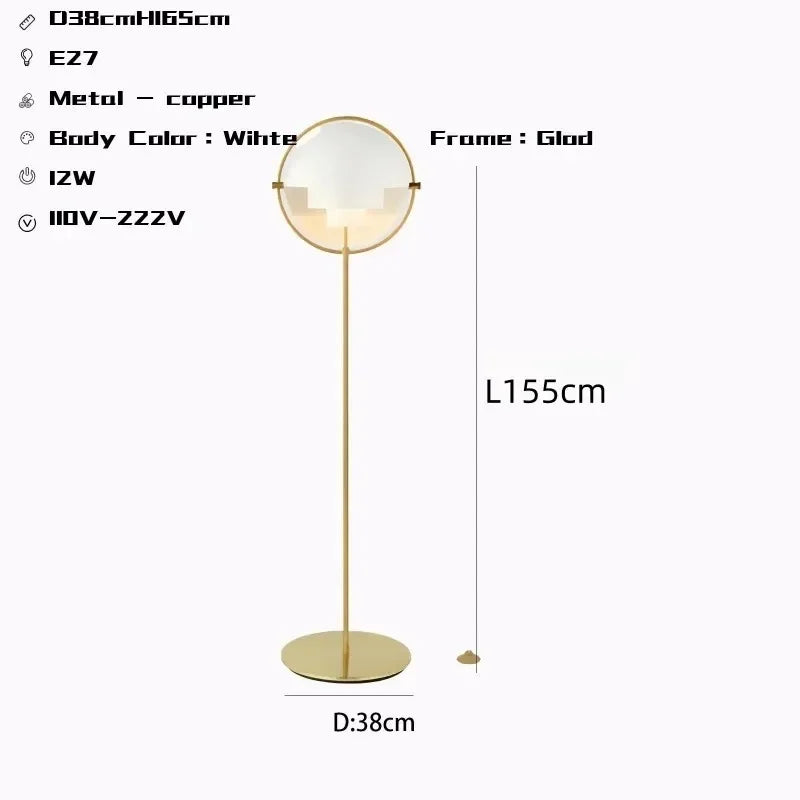 Nordic Metal Multi Lite LED Floor Lamp for Living Room Bedroom