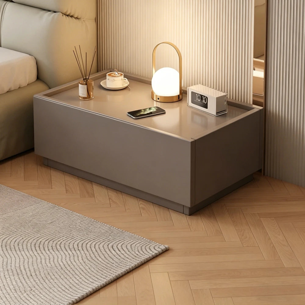 Modern Bedside Table with Storage Free Combination Nightstand Accent Cabinet for Bedroom
