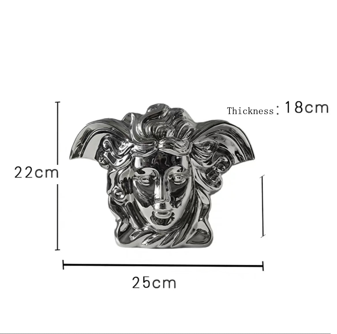 Modern Luxury Electroplating Ceramic Flower Vase Tabletop Ornament for Home Decor