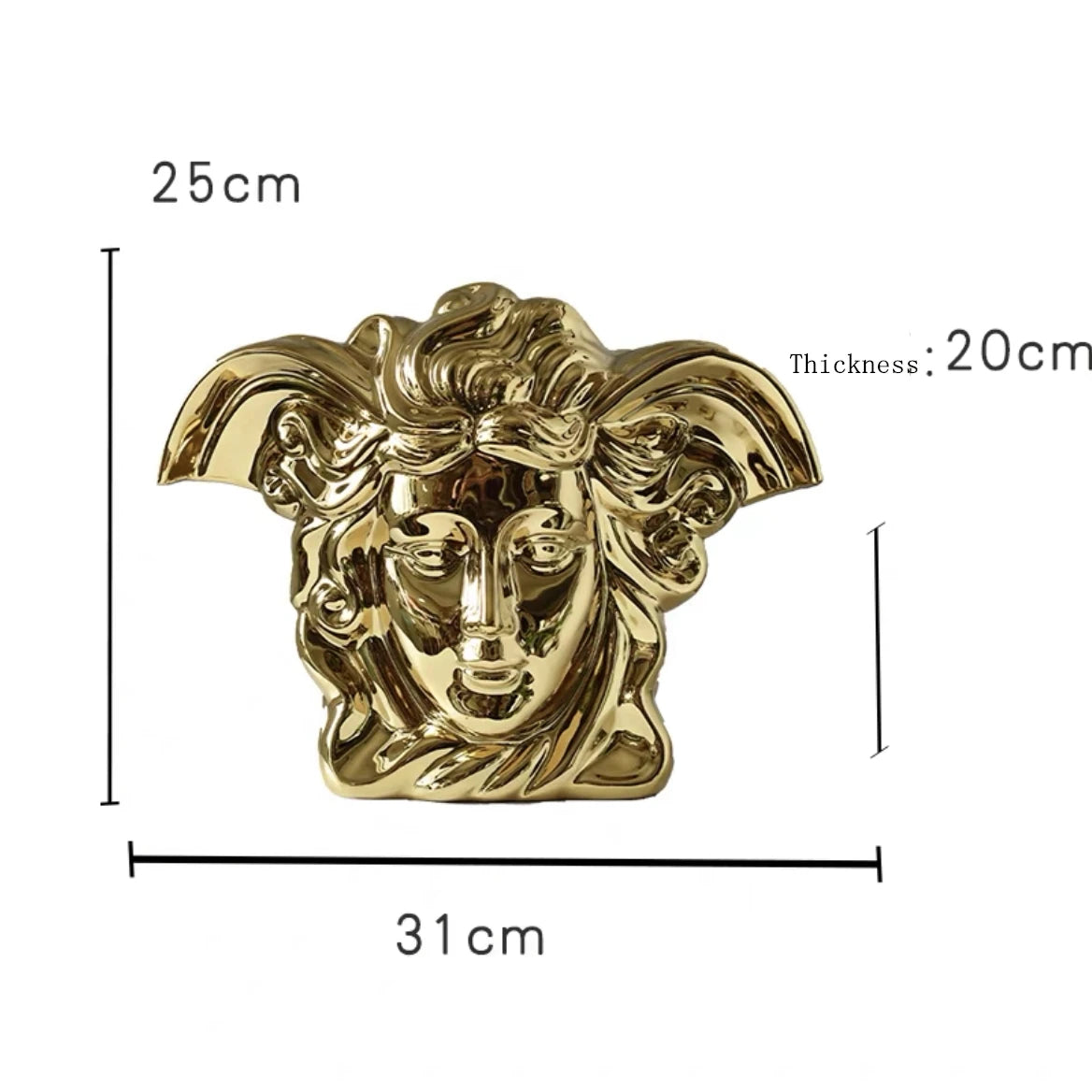 Modern Luxury Electroplating Ceramic Flower Vase Tabletop Ornament for Home Decor