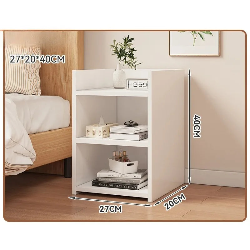 Modern Kids Bedside Table Cute Cream Style Bedroom Storage Locker Nightstand
