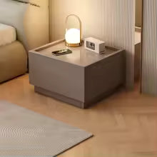 Modern Bedside Table with Storage Free Combination Nightstand Accent Cabinet for Bedroom