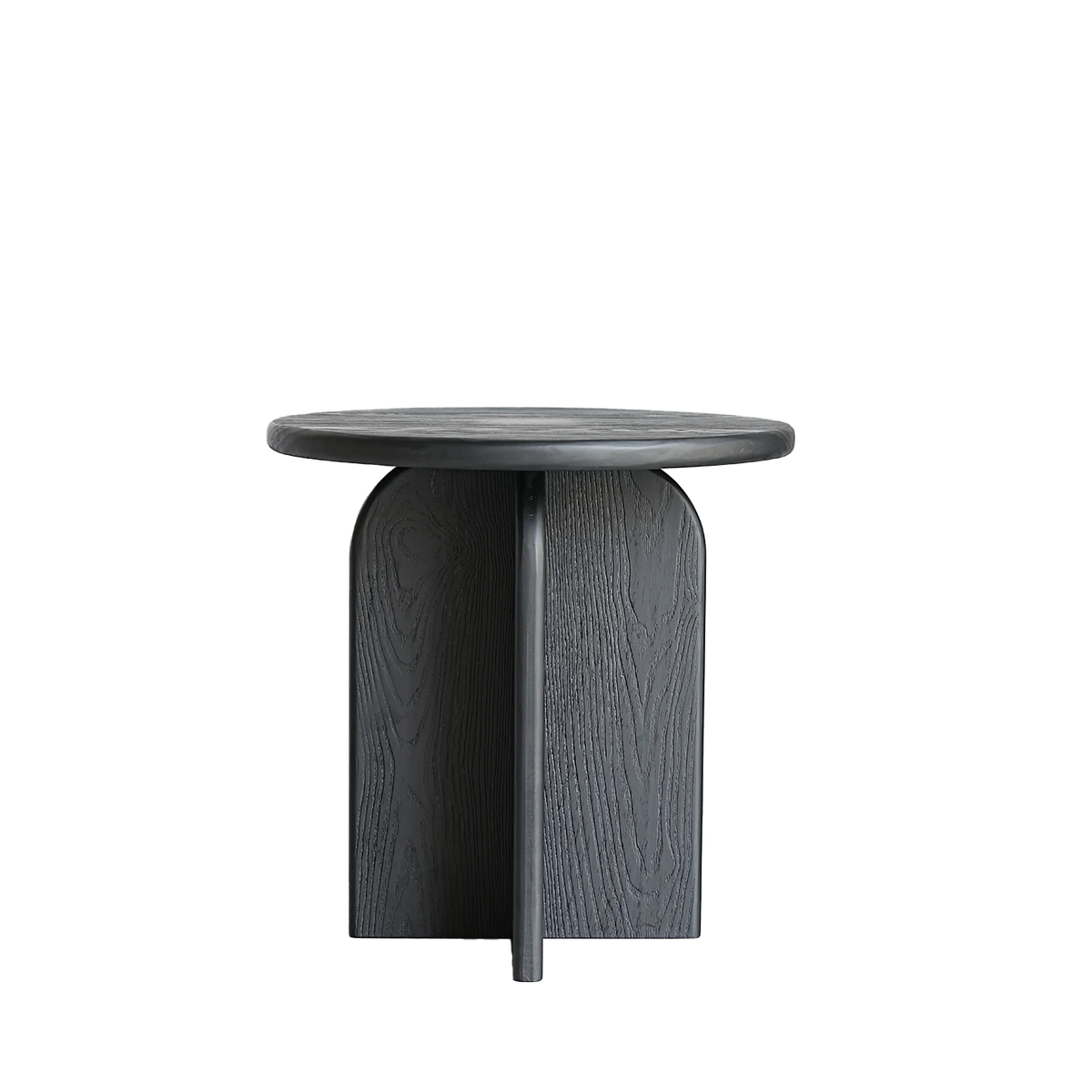 Mid-Century Solid Wood Black End Table Vintage Side Table Living Room Console Table Home Accent Coffee Tables Rustic Nightstand