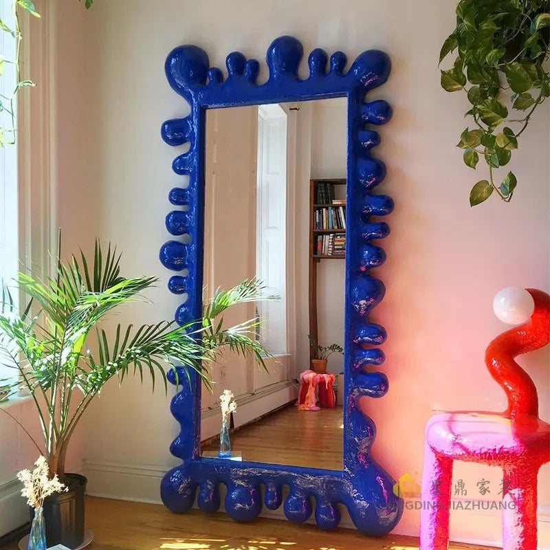 Nordic Luxury Full Length Floor Standing Mirror for Home Decor
